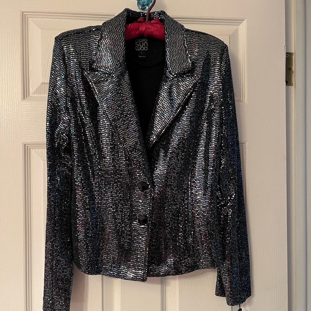 CLARA SUNWOO Sequin Blazer